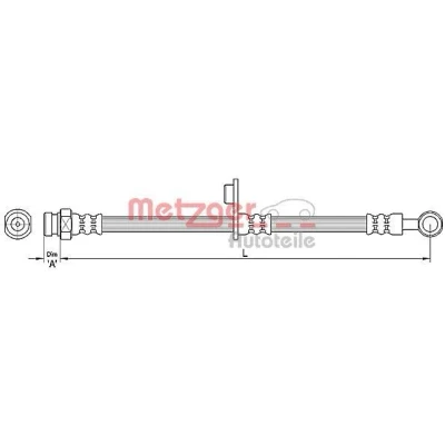Billede af METZGER 4110265 Bremseslange 477