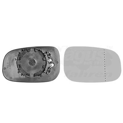 Billede af VAN WEZEL 5947838 Spejlglas højre VOLVO: C30, V50, V70 2
