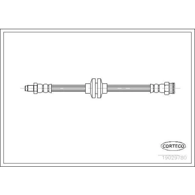 Billede af CORTECO 19029780 Bremseslange bagaksel 410 ALFA ROMEO: 156 Sportwagon