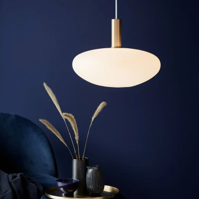 Billede af Alton hængelampe med glasskærm, opal, Ø 35 cm