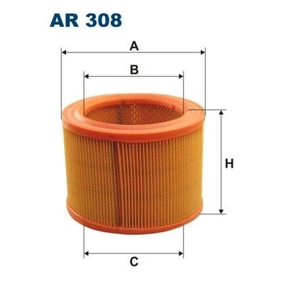 Billede af FILTRON AR 308 Luftfilter 124 168 Filterindsats PEUGEOT: Partner I Combispace, 205 II Hatchback, 306 CITROËN: Berlingo / First