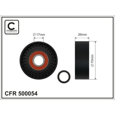 Billede af Strammehjul, kilerem CAFFARO 500054