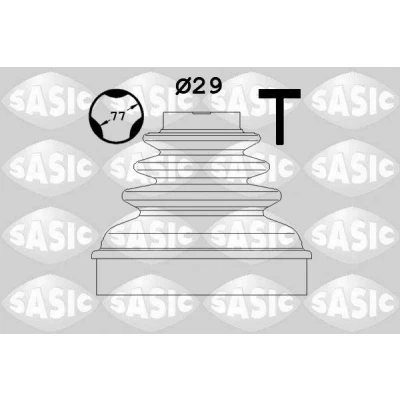 Billede af SASIC 1900022 Drivakselmanchet foraksel, gearkasse monteret CITROËN: C4 I Grand Picasso, C5 3, III Stationcar, PEUGEOT: 407 SW, 308 5008