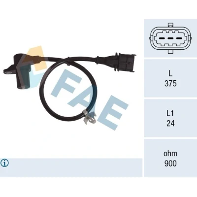 Billede af FAE 79303 Impulsensor 3 Induktiv HYUNDAI: i30 I Stationcar, i20 II Hatchback, Getz, KIA: RIO 2, cee‘d Sportswagon