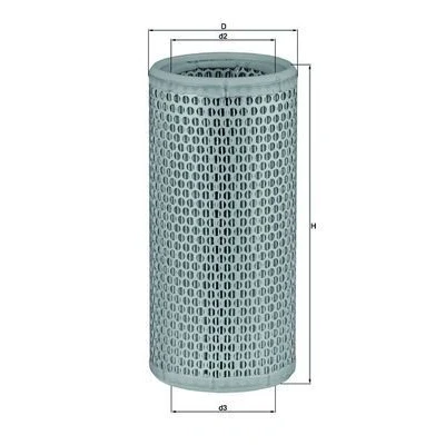 Billede af MAHLE ORIGINAL LX 502 Luftfilter 242,5 113,0 Filterindsats PEUGEOT: 405 I Sedan, 205 II Hatchback, Cabriolet, CITROËN: Xsara Hatchback