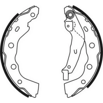 Billede af SAKURA 602 50 4280 Bremsebakker bagaksel MITSUBISHI: Carisma Sedan
