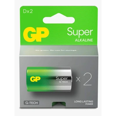 Billede af GP Super Alkaline G TECH D/LR20 Batterier 2 Pak