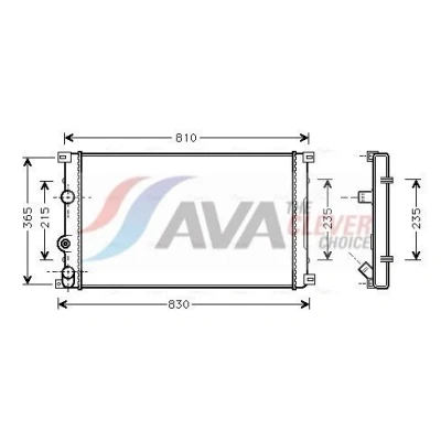 Billede af PRASCO RTA2276 Radiator Aluminium 730 415 32 Mekanisk fuget køleripper