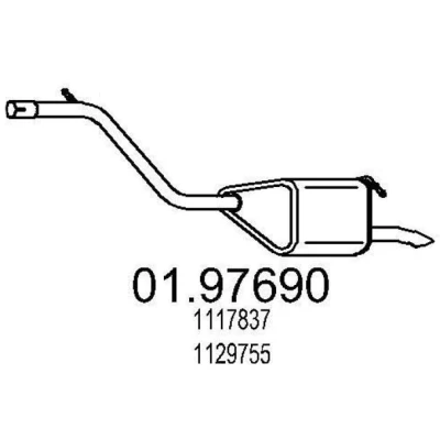 Billede af MTS 01.97690 Lydpotte 1100 FORD: MONDEO 3 Kombi