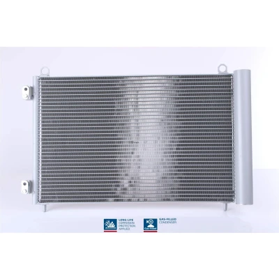 Billede af NISSENS 94837 Kondensator med tørrer Aluminium 600 R 134a PEUGEOT: 206 Hatchback, SW