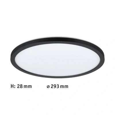 Billede af Paulmann Atria Shine panel on/off sort 830 Ø29cm