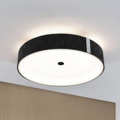 Billede af Paulmann Smart LED loftlampe Malika antracit Ø 40 cm filt
