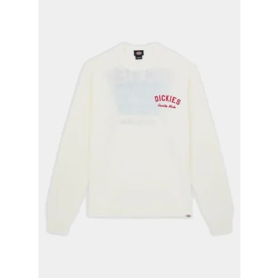 Billede af Dickies Uniform Striktrøje, Herre, Størrelse: Small, Egret