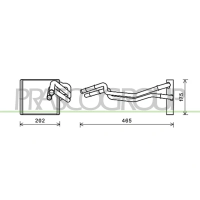 Billede af PRASCO FD344H002 Varmeveksler