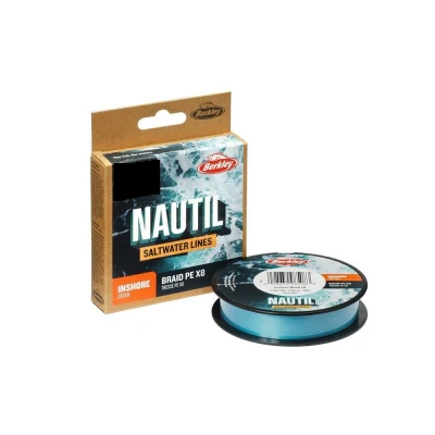 Billede af Berkley Nautil Inshore x8 Braided line Aqua Blue 300m 0.14mm (6.8kg) fishing