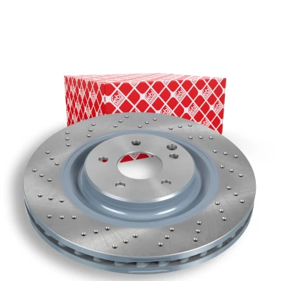 Billede af FEBI BILSTEIN 37516 Bremseskiver foraksel 345 30 5 112 perforeret/indv. ventileret coatet MERCEDES BENZ: C klasse Sedan, T modell, SLK