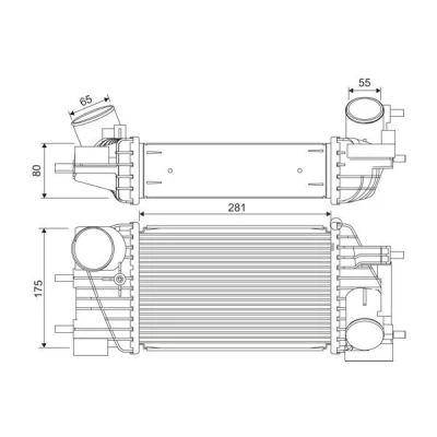 Billede af VALEO 822919 Intercooler Aluminium uden sensor NISSAN: Juke