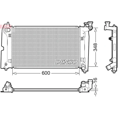 Billede af DENSO DRM50110 Radiator 599 353 16 TOYOTA: Avensis II Station Wagon, Corolla VIII Compact, IX Wagon