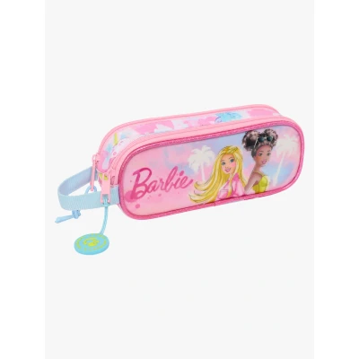 Billede af Barbie Dobbelt carry all Painterly Pink Himmelblå 21 x 8 6 cm