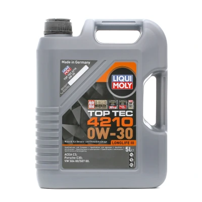 Billede af Liqui Moly Top Tec 4210 0W 30 5l Motorolie 21605 VOLKSWAGEN: Passat B8 Variant, Sedan, Polo V Hatchback, AUDI: A6 C7 Avant, A4 Avant