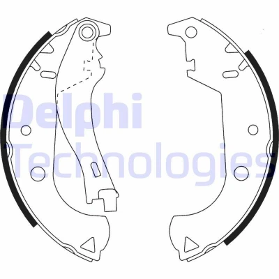 Billede af DELPHI LS1916 Bremsebakker 228 42 FIAT: Doblo I Stationcar, Cargo