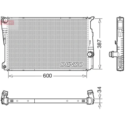 Billede af DENSO DRM05006 Radiator 600 409 34