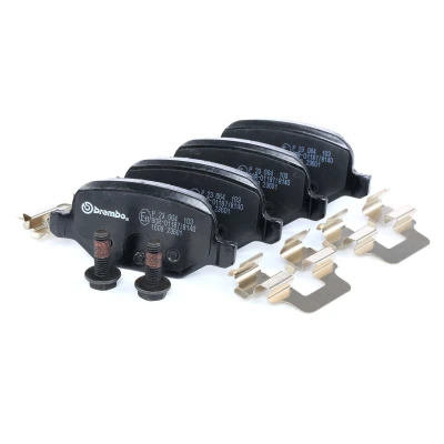 Billede af BREMBO P 23 064 Bremseklodser Ekskl. slidadvarselskontakt med bremsecaliperskruer tilbehør FIAT: 500 Hatchback, Panda II Hatchback