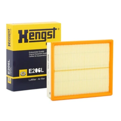 Billede af HENGST FILTER E206L Luftfilter 58 212 254 Filterindsats VOLKSWAGEN: Passat B5 GP Sedan, GOLF 2, Variant, AUDI: A4 Avant, A6 C5 Sedan