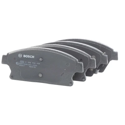 Billede af BOSCH 0 986 494 434 Bremseklodser Low Metallic med akustisk advarsel for slid anti knirke plade, monteringsvejledning OPEL: Mokka / X