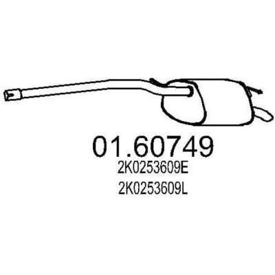 Billede af MTS 01.60749 Lydpotte 1210 VOLKSWAGEN: Caddy 3