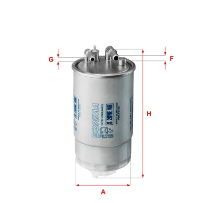 Billede af SOFIMA S 2ONE NR Brændstoffilter Filterindsats 9,5mm 8mm OPEL: Corsa D Hatchback