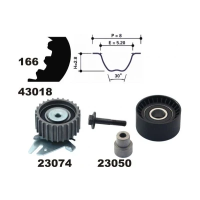 Billede af MAPCO 23014 Tandremssæt 166 FIAT: Stilo Hatchback, Punto II ALFA ROMEO: 156 Sportwagon, 145