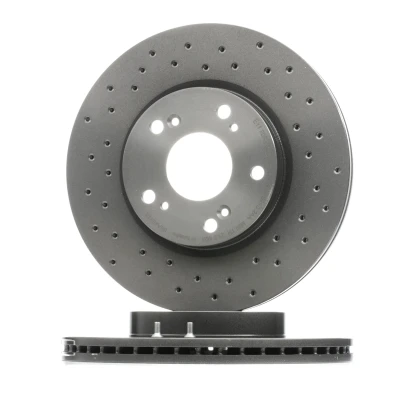 Billede af BREMBO XTRA LINE 09.A455.1X Bremseskiver 282 23 5 perforeret/indv. ventileret coatet med skruer HONDA: CIVIC 8 Hatchback, 10
