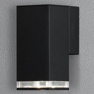 Billede af Udendørs væglampe Pollux Downlight 16,5 cm, sort