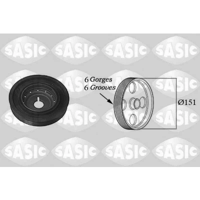 Billede af SASIC 2154011 Remskive Krumtapaksel 151 RENAULT: GRAND SCENIC 3, MEGANE 2 Kombi, 3 Grandtour, NISSAN: Qashqai / Qashqai+2 I