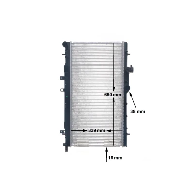 Billede af MAHLE ORIGINAL CR 1560 000S Radiator 688 340 16 Loddet køleripper SUBARU: Impreza II Sedan, Stationcar