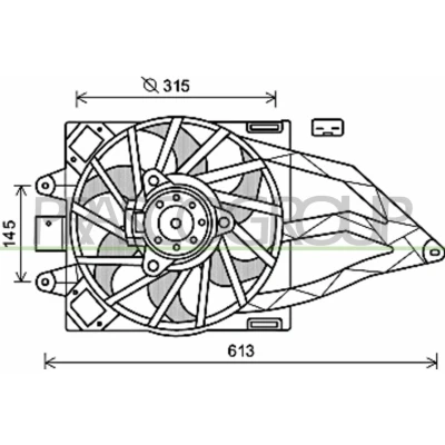 Billede af PRASCO FT122F005 Køleventilator 315