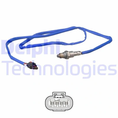Billede af DELPHI ES21123 12B1 Lambdasonde pladesonde, opvarmet FORD: FOCUS 3 Turnier, C Max 2, KUGA 2