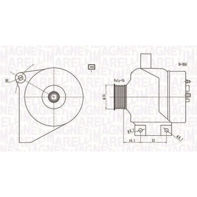 Billede af MAGNETI MARELLI 063731861010 Generator 12V 160A VOLVO: V70 2, XC70 I Cross Country, XC90