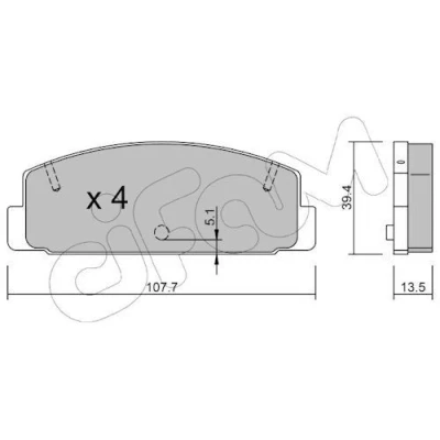 Billede af Bremseklodser CIFAM 822 302 0