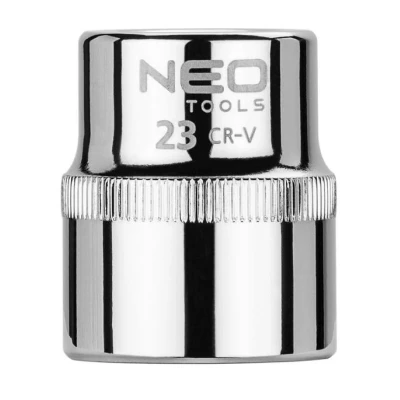 Billede af NEO TOOLS 08 023 Skraldenøgleindsats (Hexagon) 1/2 3124 23 mm Krom vanadium stål SuperLock