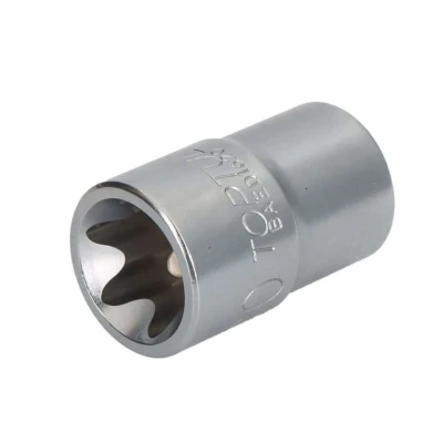 Billede af TOPTUL BAED1620 Skraldenøgleindsats (Hexagon) E profil DIN3120 E20 Krom vanadium stål