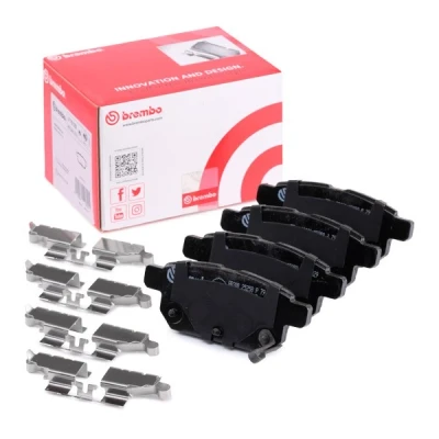 Billede af BREMBO P 79 029 Bremseklodser med akustisk advarsel for slid anti knirke plade tilbehør SUZUKI: SWIFT 5, Baleno II Hatchback, SX4 S Cross