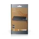 Billede af USB hub 8 Port QC3.0 / 3.2 Gen1 Strømforsyning Drevet 5 Gbps 8x