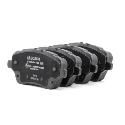 Billede af BOSCH 0 986 494 792 Bremseklodser Low Metallic med anti knirke plade FORD: FIESTA 6, 6 Van, B Max