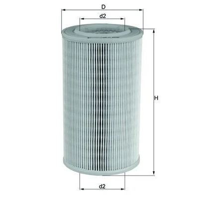 Billede af MAHLE ORIGINAL LX 803 Luftfilter 235,0 131,6 Filterindsats NISSAN: Pick Up