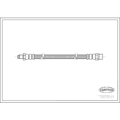 Billede af CORTECO 19018107 Bremseslange foraksel 328 VOLKSWAGEN: GOLF 1