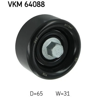 Billede af SKF VKM 64088 Remstrammerhjul KIA: cee‘d II Sportswagon, Hatchback, HYUNDAI: i20 Coupe