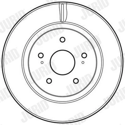 Billede af JURID 562632JC Bremseskiver 294 25 5 114,3 ventileret coatet uden skruer SUZUKI: Grand Vitara 2 SUV