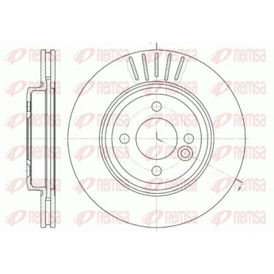 Billede af REMSA 6624.10 Bremseskiver foraksel 275,8, 275,8 22 4 ventileret MINI: Hatchback, Cabriolet